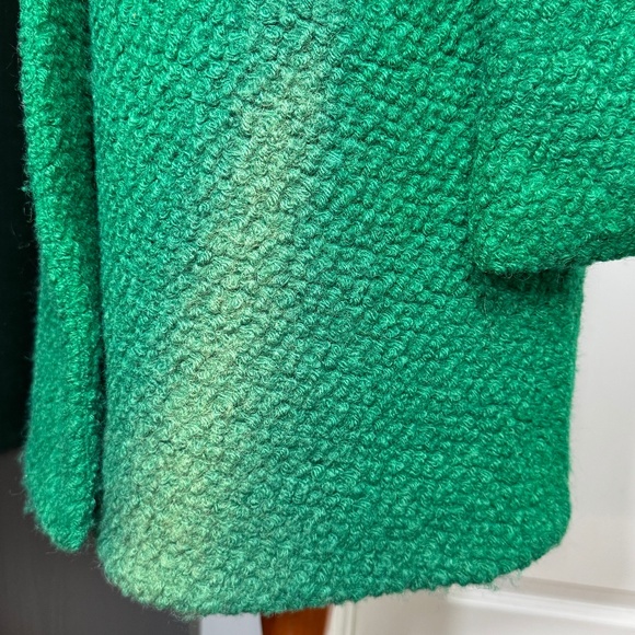 Modcloth Kelly Green Double Breasted  Wool coat - Sz 8 - Picture 4 of 9